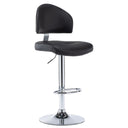 vidaXL Bar Stool Faux Leather Black