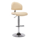 vidaXL Bar Stool Faux Leather Black