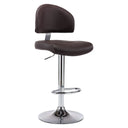 vidaXL Bar Stool Faux Leather Black