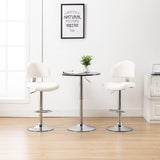 vidaXL Bar Stool Faux Leather Black