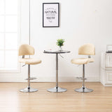 vidaXL Bar Stool Faux Leather Black