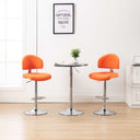 vidaXL Bar Stool Faux Leather Black