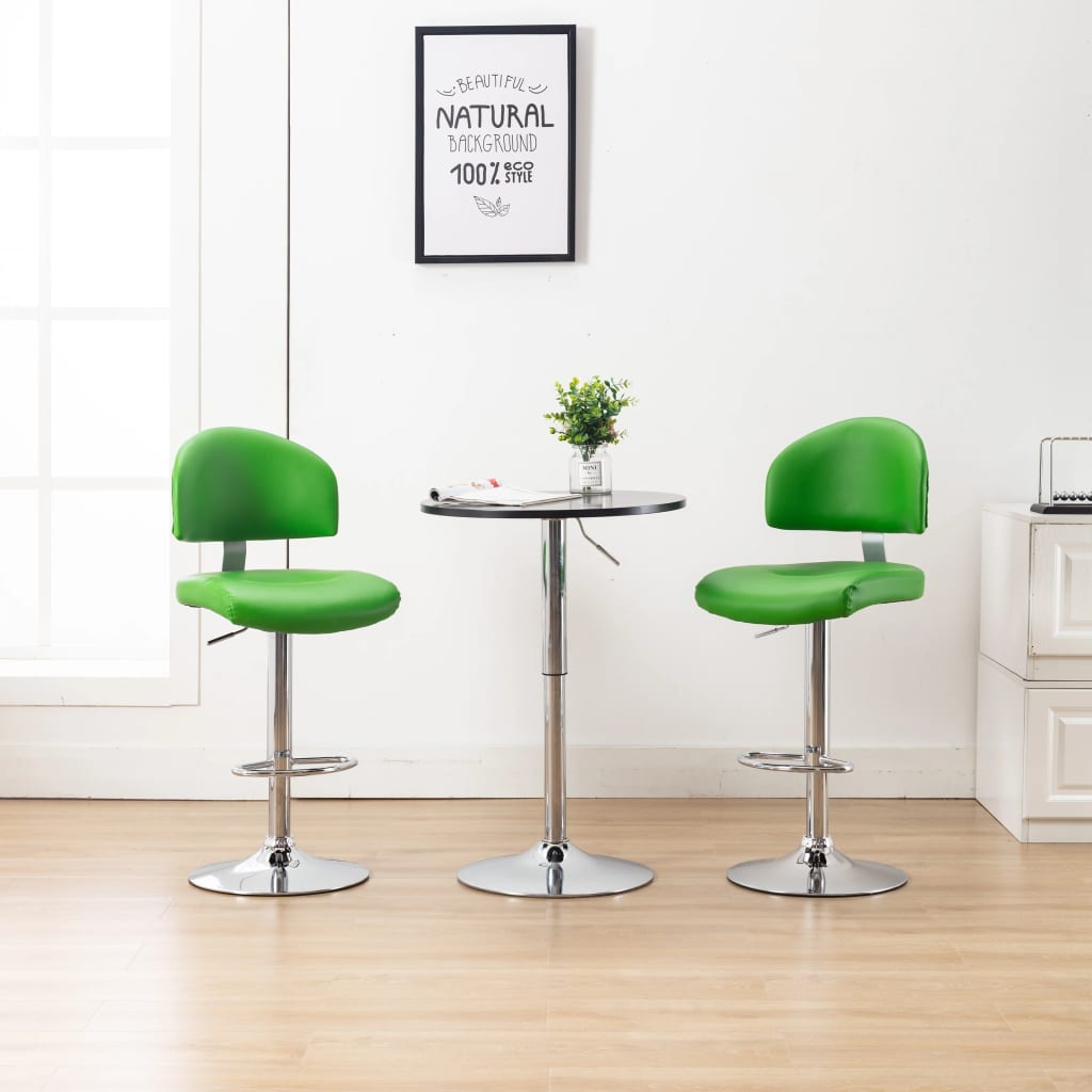 vidaXL Bar Stool Faux Leather Black