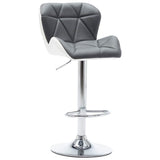 vidaXL Barkruk Grijs 44 x 48 x 105,5 cm Kunstleer