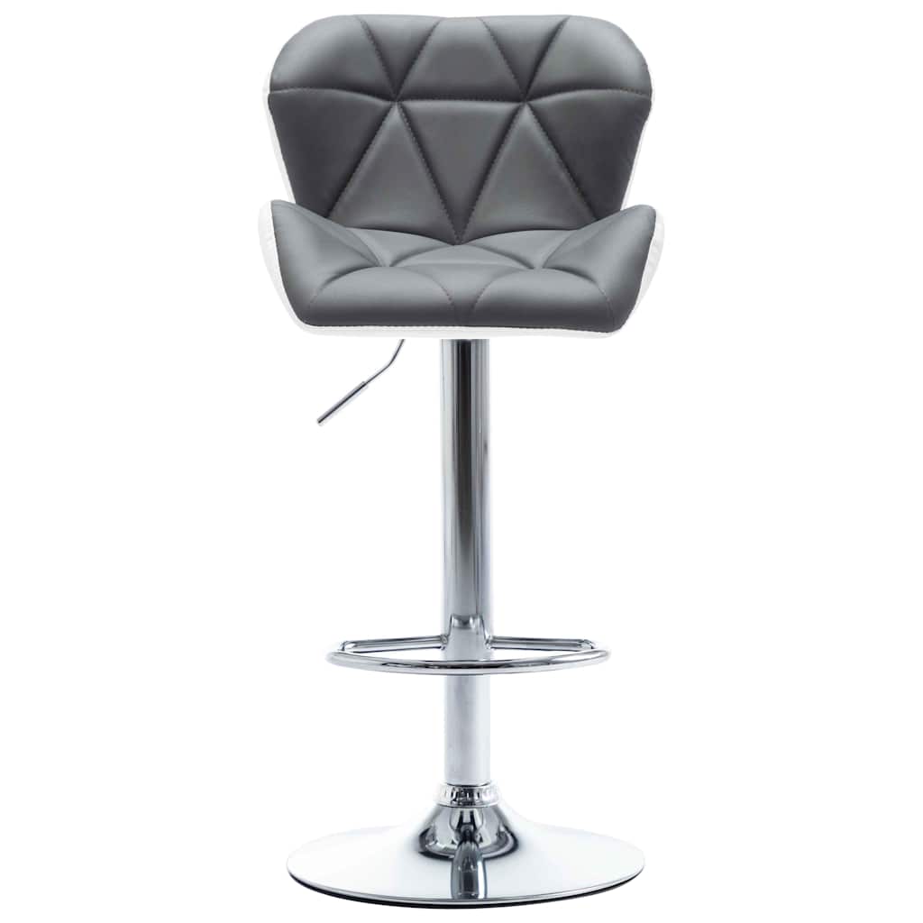vidaXL Barkruk Grijs 44 x 48 x 105,5 cm Kunstleer
