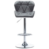 vidaXL Barkruk Grijs 44 x 48 x 105,5 cm Kunstleer