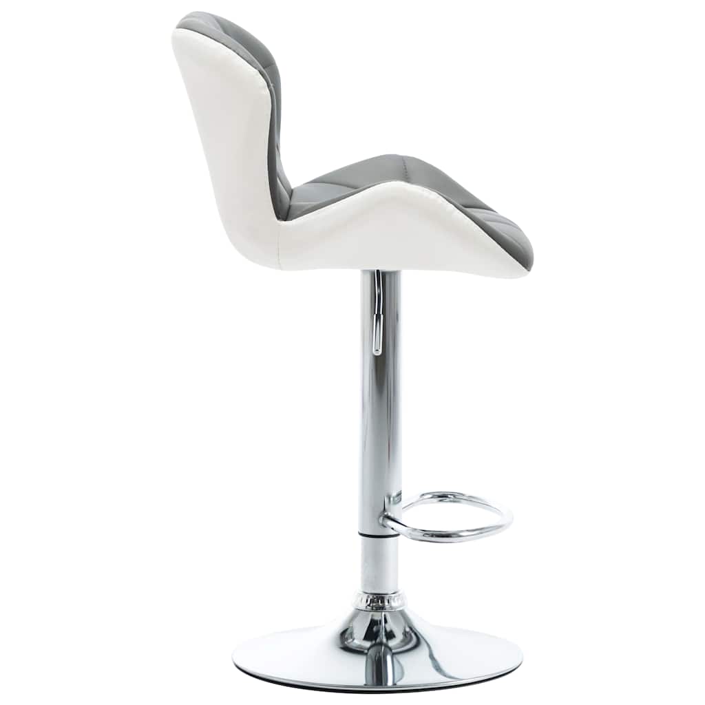 vidaXL Barkruk Grijs 44 x 48 x 105,5 cm Kunstleer