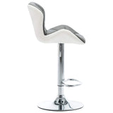 vidaXL Barkruk Grijs 44 x 48 x 105,5 cm Kunstleer