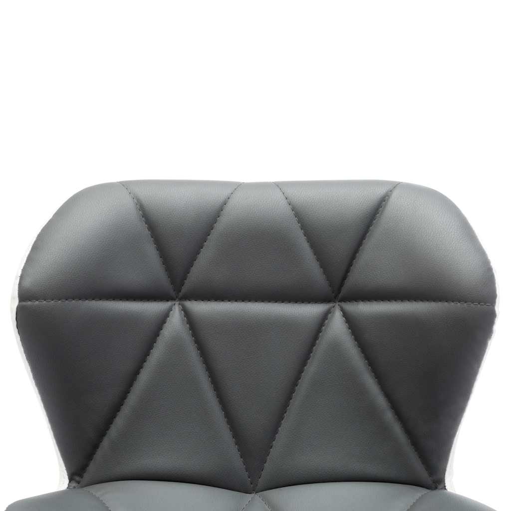 vidaXL Barkruk Grijs 44 x 48 x 105,5 cm Kunstleer