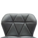 vidaXL Barkruk Grijs 44 x 48 x 105,5 cm Kunstleer