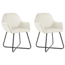 vidaXL Eetkamerstoelen 2 st fluweel blauw