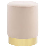 vidaXL Stool velvet 28 x 36 cm dark green and gold