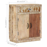 vidaXL Sideboard 60x30x75 cm Solid Mango Wood