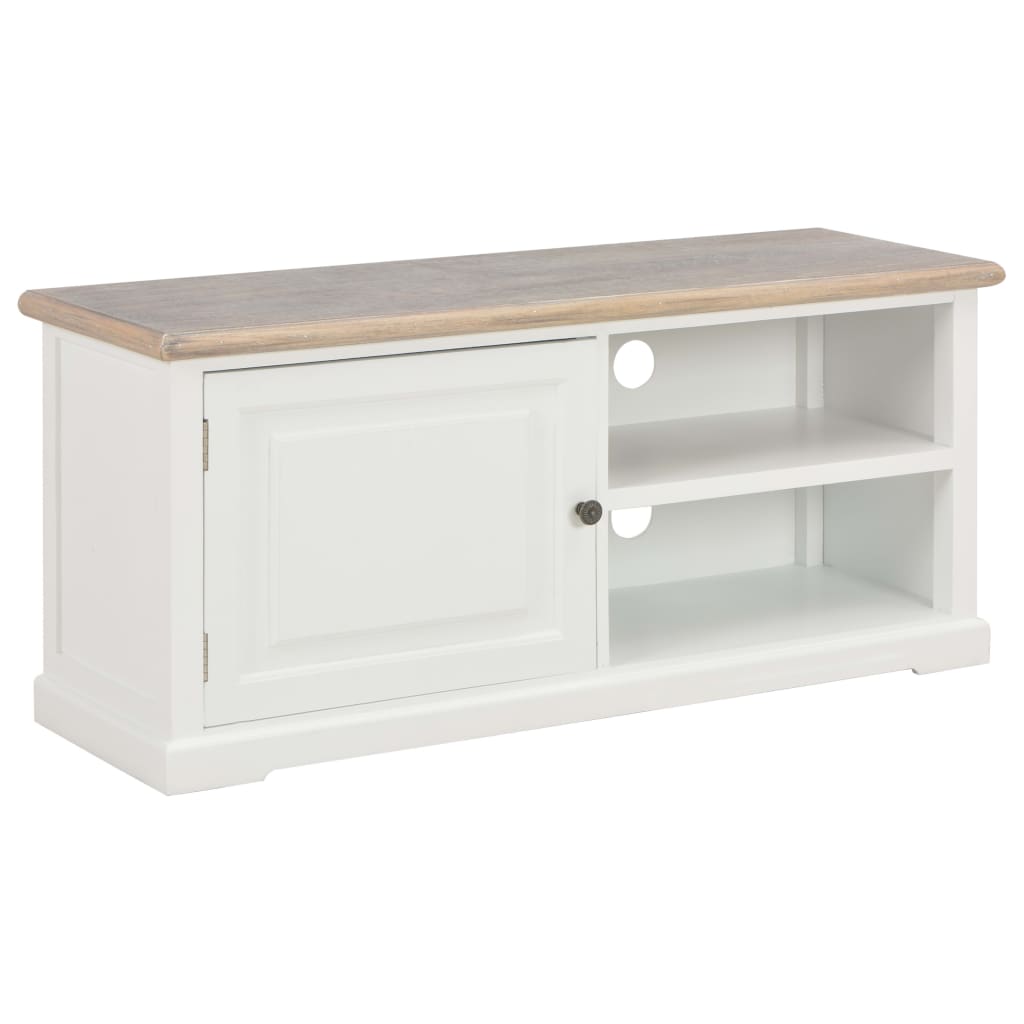 vidaXL TV cabinet 90x30x40 cm wood white
