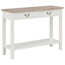 vidaXL Console Table 110x35x80 cm Wood White