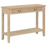 vidaXL Wandtafel 110x35x80 cm hout wit