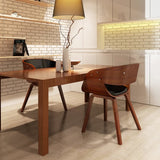 vidaXL Dining Chair Bentwood and Faux Leather