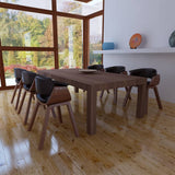 vidaXL Dining Chair Bentwood and Faux Leather