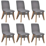 vidaXL Dining Chairs 4 pcs Fabric and Solid Oak Beige