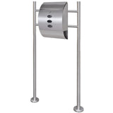 Letterbox on stainless steel stand