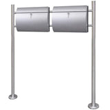 Letterbox on stainless steel stand