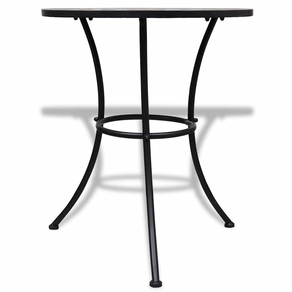 vidaXL 3-delige Bistroset keramische tegel terracotta