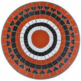 vidaXL 3-delige Bistroset keramische tegel terracotta