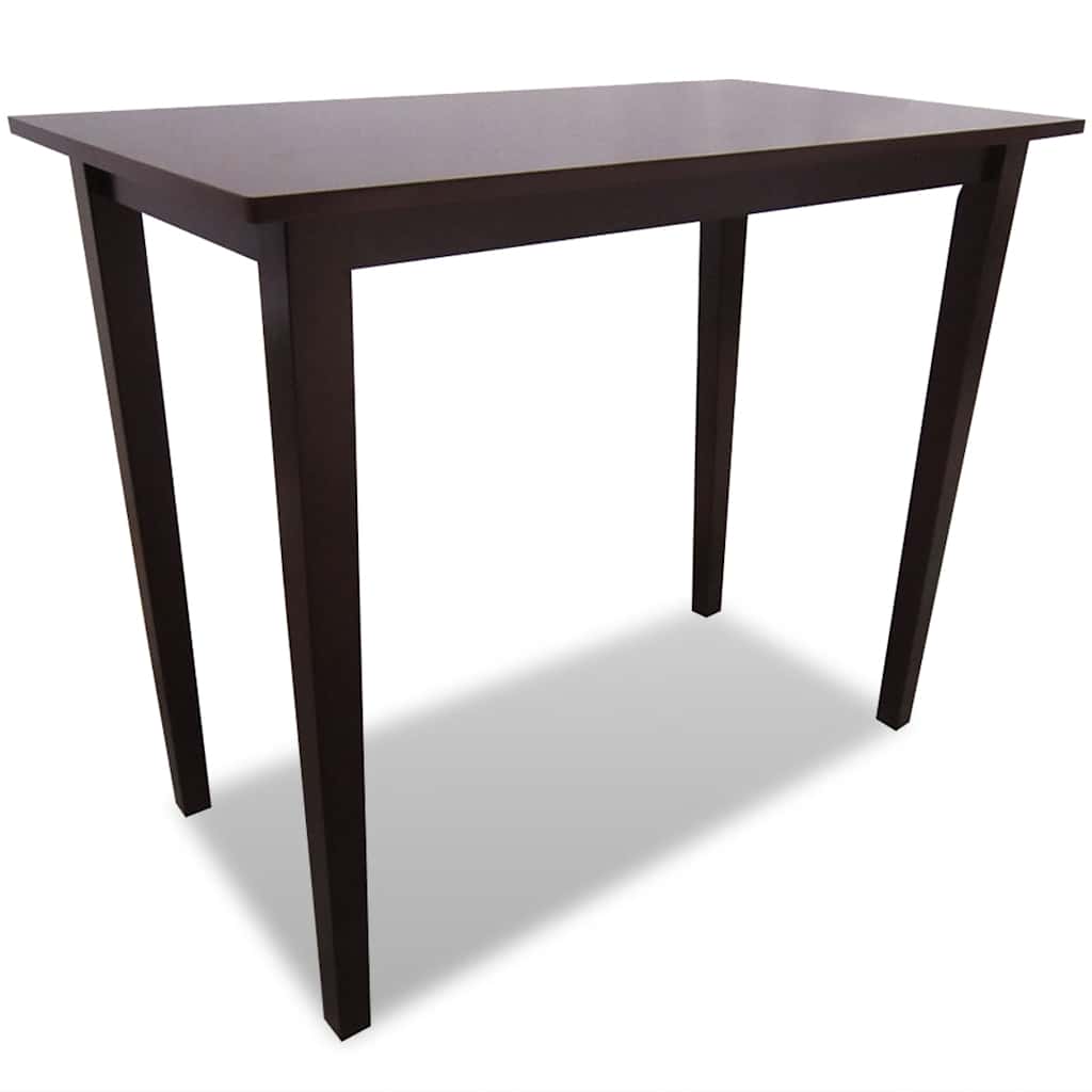 vidaXL Bar Table and 4 Bar Stools Set Wood White