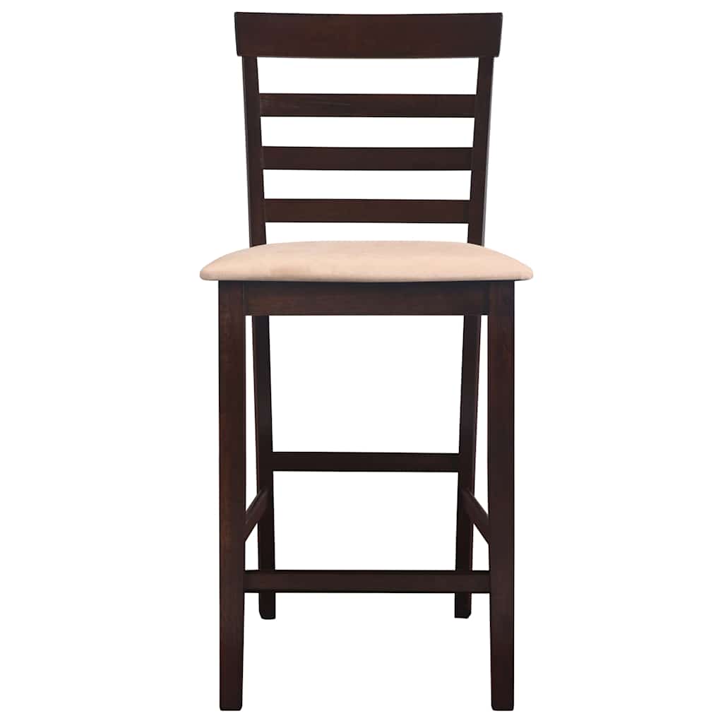 vidaXL Bar Table and 4 Bar Stools Set Wood White