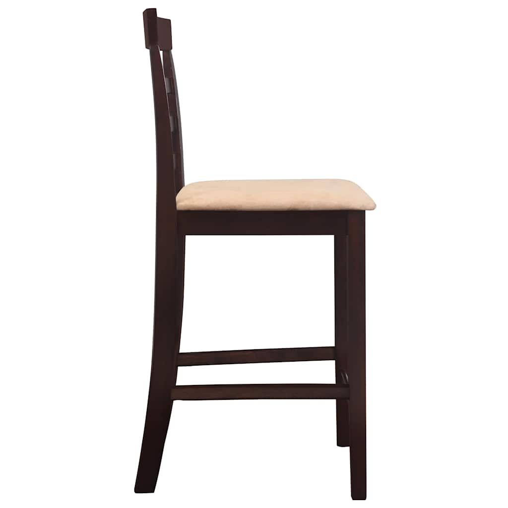 vidaXL Bar Table and 4 Bar Stools Set Wood White