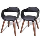 vidaXL Dining Chair Bentwood and Faux Leather