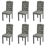 vidaXL Dining Chairs 6 pcs fabric camel