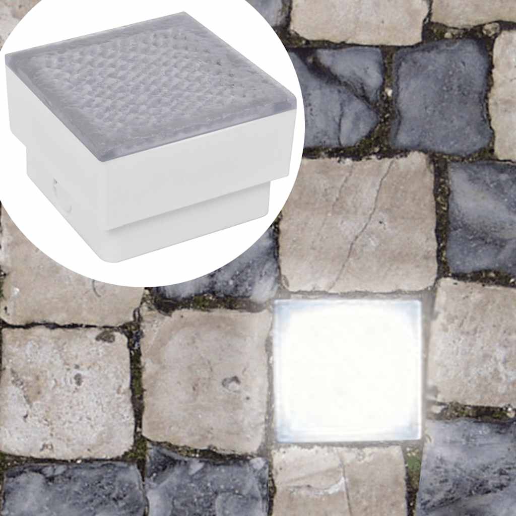 vidaXL Ground Spotlights 6 pcs LED 100x100x68 mm