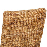 vidaXL Eetkamerstoelen 2 st abaca en massief mangohout