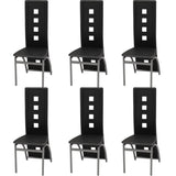 vidaXL Eetkamerstoelen 2 st kunstleer zwart