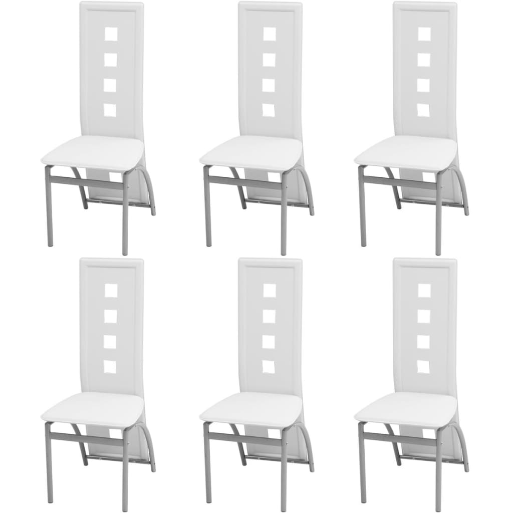 vidaXL Eetkamerstoelen 2 st kunstleer zwart