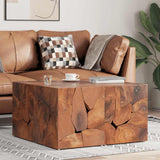 vidaXL Kruk 40x40x45 cm massief teakhout bruin