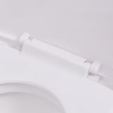 vidaXL Hangend toilet met verborgen stortbak keramiek wit