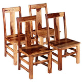 vidaXL Eetkamerstoelen 2 st massief acaciahout