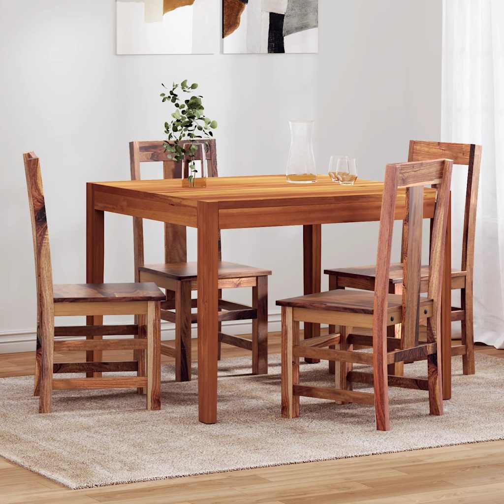 vidaXL Eetkamerstoelen 2 st massief acaciahout