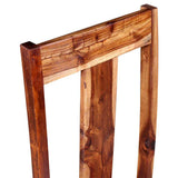 vidaXL Eetkamerstoelen 2 st massief acaciahout