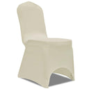 vidaXL Stoelhoezen stretch wit 100 st