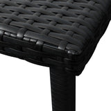 vidaXL Ligbedden 2 st met tafel poly rattan bruin