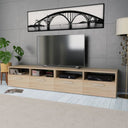 vidaXL Tv-meubels 2 st 95x35x36 cm bewerkt hout wit