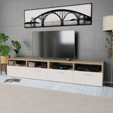 vidaXL TV Cabinets 2 pcs 95x35x36 cm Engineered Wood White
