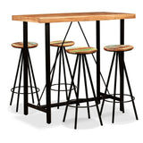 vidaXL 3-delige Barset massief acaciahout en gerecycled hout