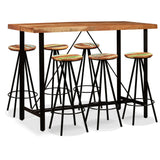 vidaXL 3-delige Barset massief acaciahout en gerecycled hout