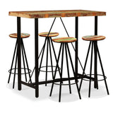 vidaXL Barset massief gerecycled hout 3-delig