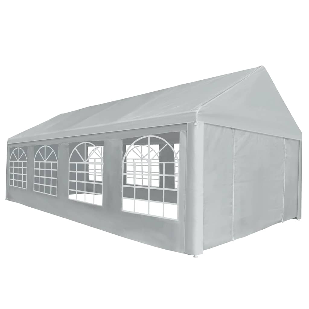 vidaXL Partytent 4x8 m PE grijs