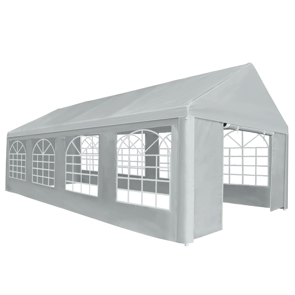 vidaXL Partytent 4x8 m PE grijs
